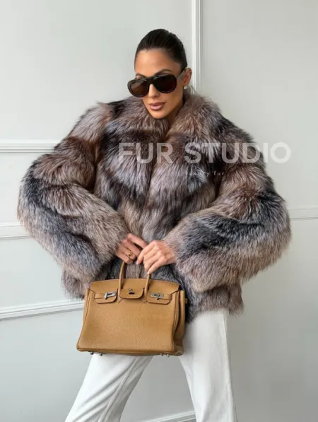 Полушубок из чернобурки - фото 7