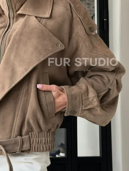 Куртка - бомбер весенняя оверсайз - фото 6