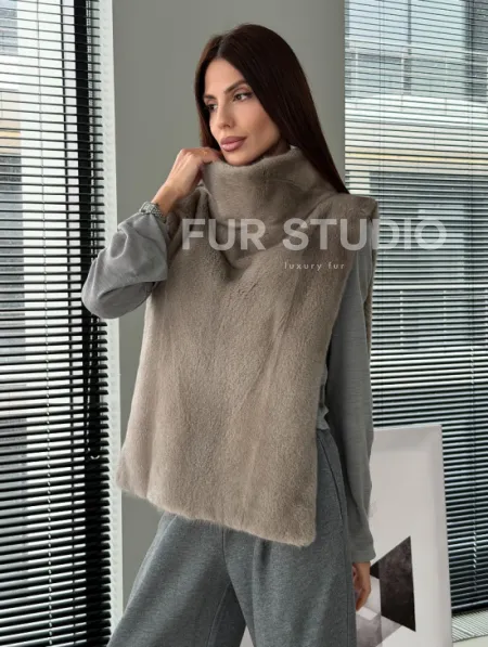 Норковая манишка «весна 2026» - фото 0
