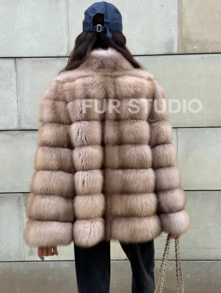 Шуба из меха куницы - фото 4