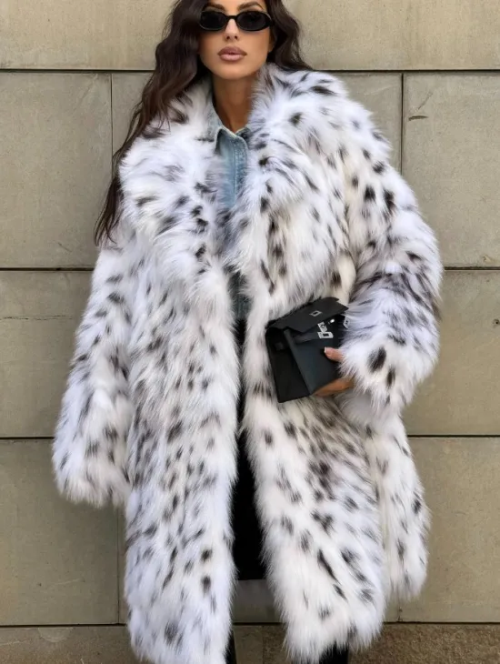 Шуба из меха лисы под рысь ручная работа Trend 2024 - фото 5