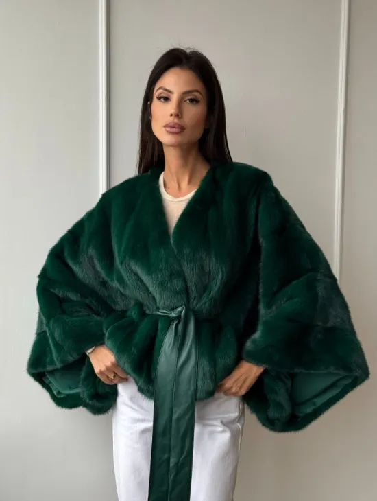 Полушубок из меха североамериканской норки - фасон 