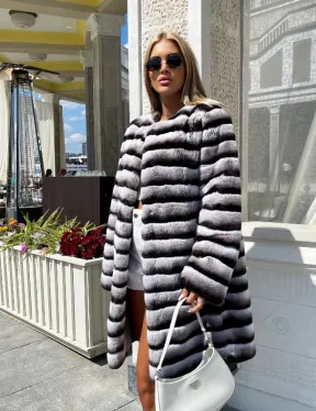 Шиншилловая шуба из орилага - фото 0