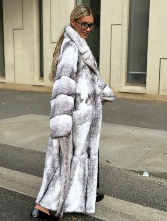 Норковая шуба - крестовка - фото 2