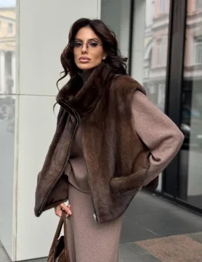 Жилет из норки - фото 10