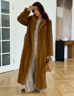 Шуба норковая золотая - фото 6