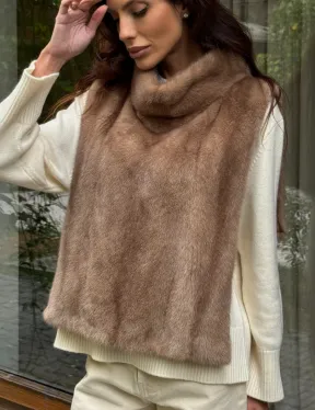 Манишка меховая из норки - фото 2