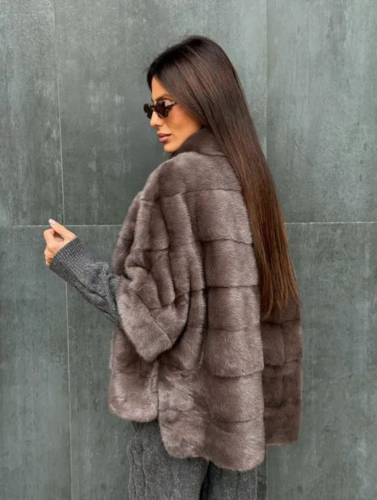Куртка - кофта норковая на молнии - фото 4