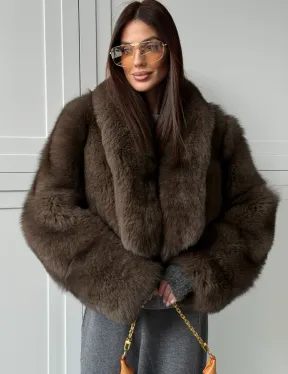 Кроп-шуба из меха песца - фото 4