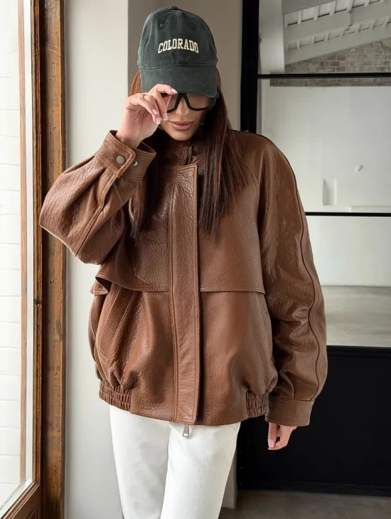 Стильная кожаная куртка - фото 8