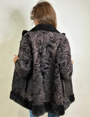 Каракульча стойка воротник отделка норка - фото 2