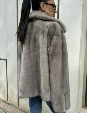 Шуба - косуха из меха норки - фото 5